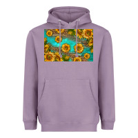 Lavender western sunflowers skinny metal can holder Heavyweight Hoodie - HRA Design Shop