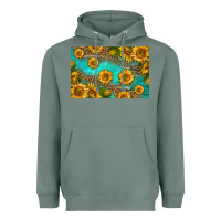 Sage western sunflowers skinny metal can holder Heavyweight Hoodie - HRA Design Shop