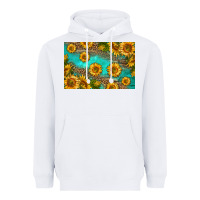White western sunflowers skinny metal can holder Heavyweight Hoodie - HRA Design Shop