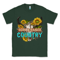 Sports Green born and raised country tbw Classic Tee - texasbilliewilder