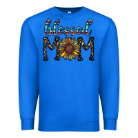 True Royal blessed mom Premium Sweatshirt - CowhideDigitalArt