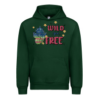 Forest Green wild and free Urban Hoodie - MaliasSmallBusiness