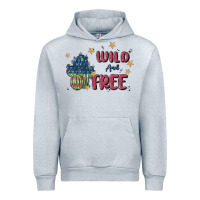 Heather Grey wild and free Urban Hoodie - MaliasSmallBusiness