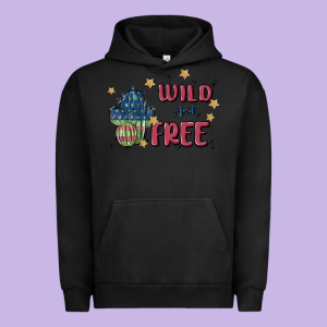 Wild And Free Urban Hoodie Designed By Maliassmallbusiness