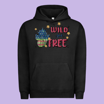 Wild And Free Urban Hoodie Designed By Maliassmallbusiness