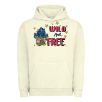 Pigment Pistachio wild and free Urban Hoodie - MaliasSmallBusiness
