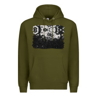 Army Green cowhide background Premium Hoodie - BarkalooDesign