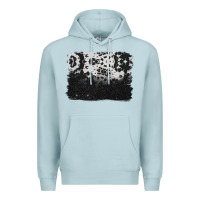 Blue Mist cowhide background Premium Hoodie - BarkalooDesign