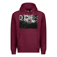 Burgundy cowhide background Premium Hoodie - BarkalooDesign