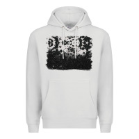 Dove Grey cowhide background Premium Hoodie - BarkalooDesign