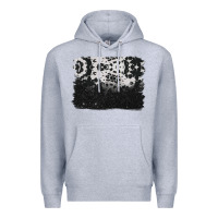 Heather Grey cowhide background Premium Hoodie - BarkalooDesign