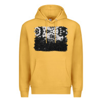 Mustard cowhide background Premium Hoodie - BarkalooDesign