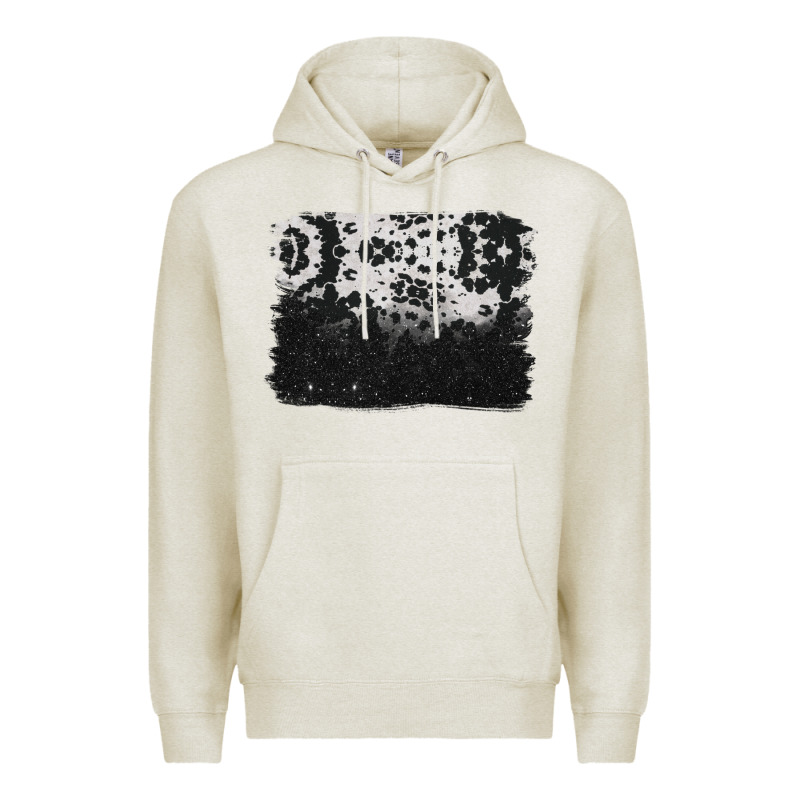 Cowhide Background Premium Hoodie by BarkalooDesign | Teevron