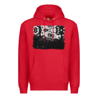 Red cowhide background Premium Hoodie - BarkalooDesign