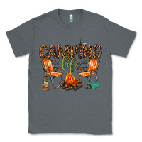 Charcoal Heather camping life Classic Tee - texasbilliewilder
