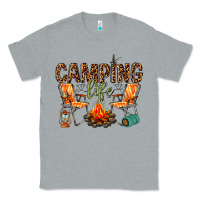 Heather Grey camping life Classic Tee - texasbilliewilder