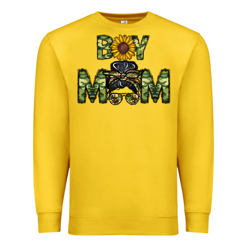 Boy Mom Premium Sweatshirt by CowhideDigitalArt | Teevron