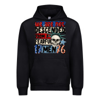 Black we are not descended from a fearful me Urban Hoodie - MaliasSmallBusiness