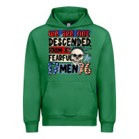 Emerald we are not descended from a fearful me Urban Hoodie - MaliasSmallBusiness