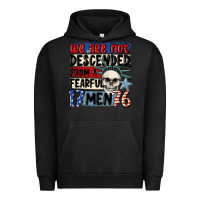 Pigment Black we are not descended from a fearful me Urban Hoodie - MaliasSmallBusiness