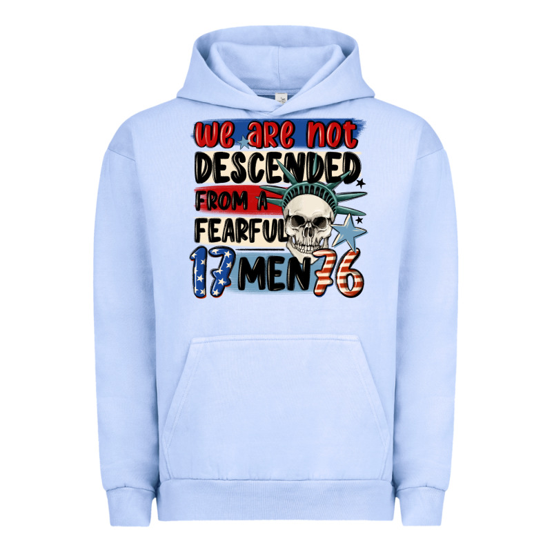We Are Not Descended From A Fearful Me Urban Hoodie by MaliasSmallBusiness | Teevron