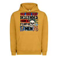 Pigment Peanut Butter we are not descended from a fearful me Urban Hoodie - MaliasSmallBusiness