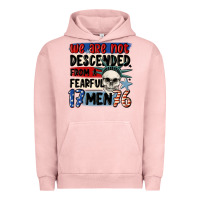 Pigment Salmon we are not descended from a fearful me Urban Hoodie - MaliasSmallBusiness