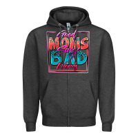 Charcoal Heather good moms say bad words Zipper Hoodie - Zillion Design Studio