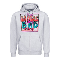Heather Grey good moms say bad words Zipper Hoodie - Zillion Design Studio