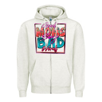 Oatmeal Heather good moms say bad words Zipper Hoodie - Zillion Design Studio