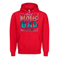 Red good moms say bad words Zipper Hoodie - Zillion Design Studio