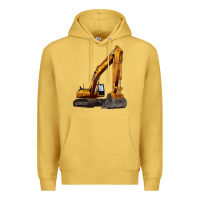 Antique Gold excavator Premium Hoodie - LillyAllenDesigns
