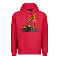 Cardinal excavator Premium Hoodie - LillyAllenDesigns