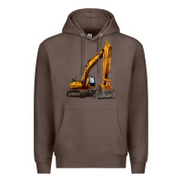 Coffee excavator Premium Hoodie - LillyAllenDesigns