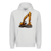 Dove Grey excavator Premium Hoodie - LillyAllenDesigns
