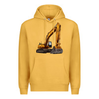 Mustard excavator Premium Hoodie - LillyAllenDesigns
