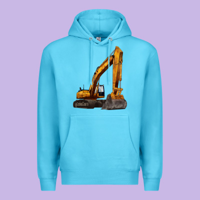 Excavator Premium Hoodie Designed By Lillyallendesigns