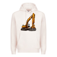 Pale Pink excavator Premium Hoodie - LillyAllenDesigns