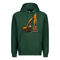 Sports Green excavator Premium Hoodie - LillyAllenDesigns
