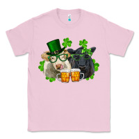 Bubblegum Pink St. Patrick's Day Charolais And Black Angus Cows Classic Tee - RanaPortraitStore