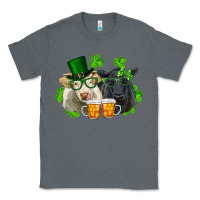 Charcoal Heather St. Patrick's Day Charolais And Black Angus Cows Classic Tee - RanaPortraitStore