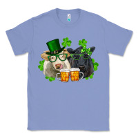 Colony Blue St. Patrick's Day Charolais And Black Angus Cows Classic Tee - RanaPortraitStore
