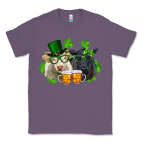Lavender St. Patrick's Day Charolais And Black Angus Cows Classic Tee - RanaPortraitStore