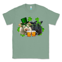 Sage St. Patrick's Day Charolais And Black Angus Cows Classic Tee - RanaPortraitStore