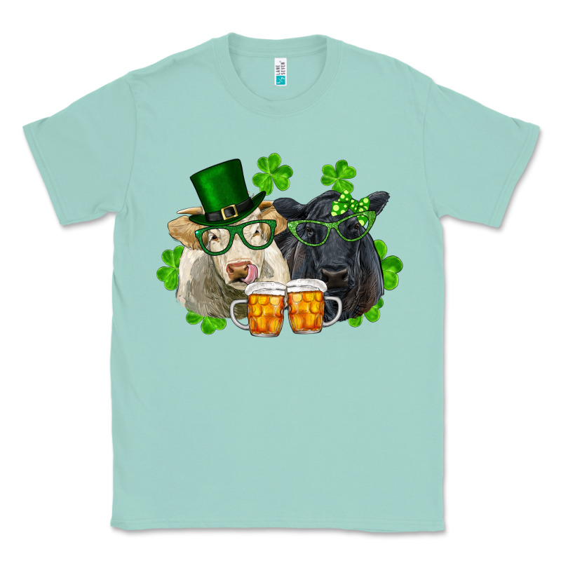 St. Patrick's Day Charolais And Black Angus Cows Classic Tee by RanaPortraitStore | Teevron