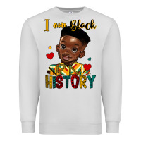 Dove Grey i am black history black boy Premium Sweatshirt - HRA Design Shop