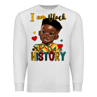 Oatmeal Heather i am black history black boy Premium Sweatshirt - HRA Design Shop