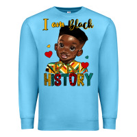 Ocean Blue i am black history black boy Premium Sweatshirt - HRA Design Shop