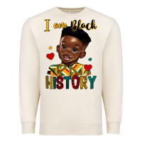 Sandshell i am black history black boy Premium Sweatshirt - HRA Design Shop