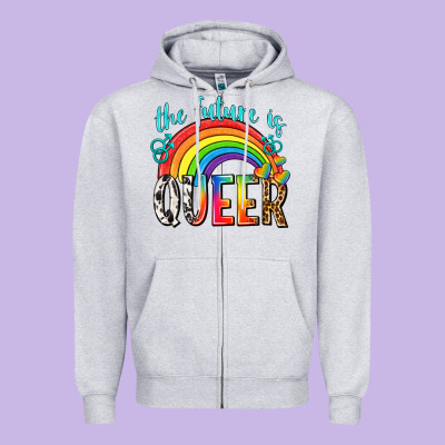 Zipper Hoodie the future is queer